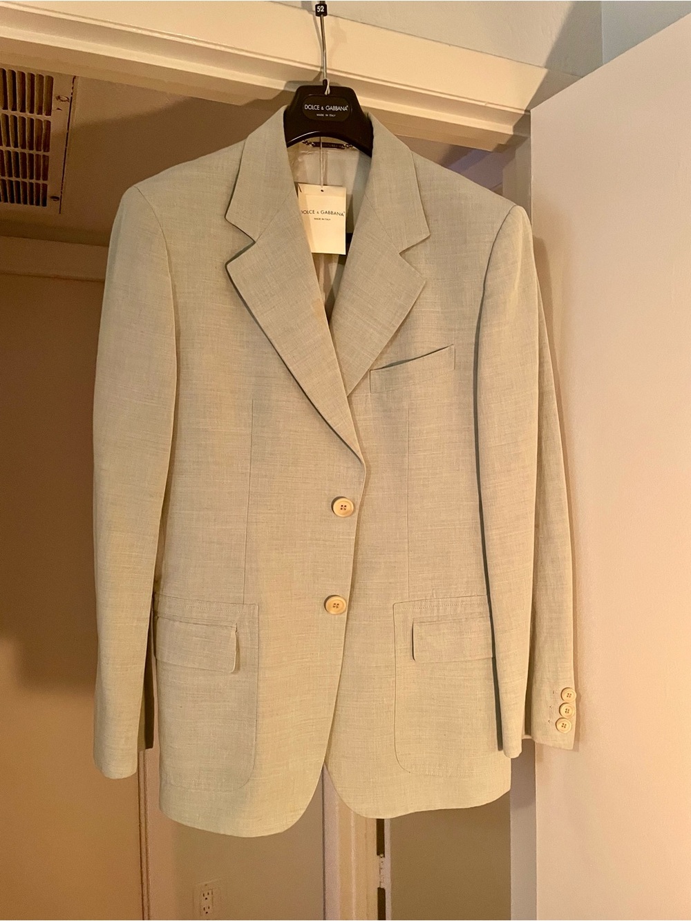 Dolce & Gabbana Men's Beige : Cream Sport Coat - 42R vintage NWT $150